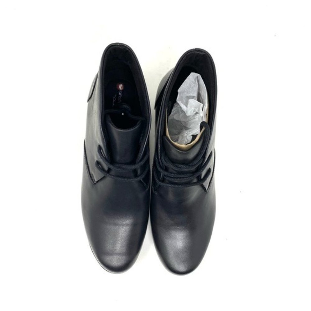 Clarks Un.Damson Tie black leather ankle boots - Picture 6 of 7